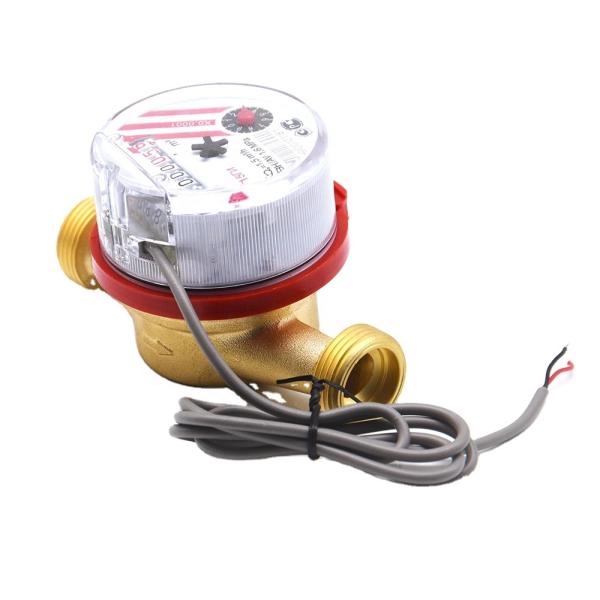 Class B mpuls Single Jet SIERJIA  wholesale  pulse output water meter  Brass water meter