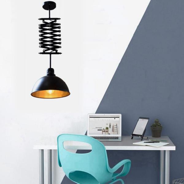 Retro industrial Pendant Light wind wrought iron clothing cafe bar lifting Black Pendant Light(WH-VP-189)