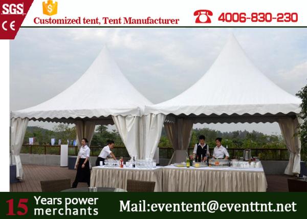 Outdoor Luxury Pagoda Party Tent Glass Wall Waterproof With  Insulation Linings