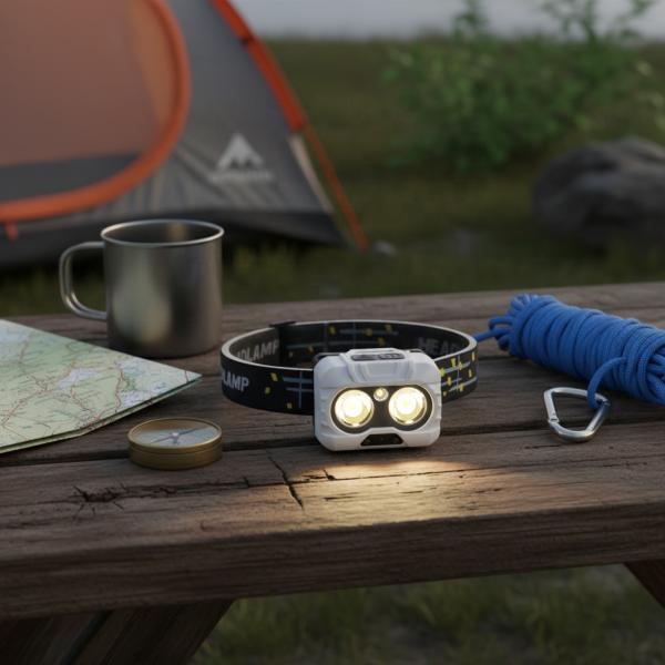 Headlight Strong Light Super Bright Charging Small and Light Long-lasting Sensing Night Fishing Fishing Special Dual-color Lamp