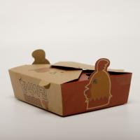 Containers alimentaires imprimés sur mesure recyclables, carton alimentaire en papier kraft en relief