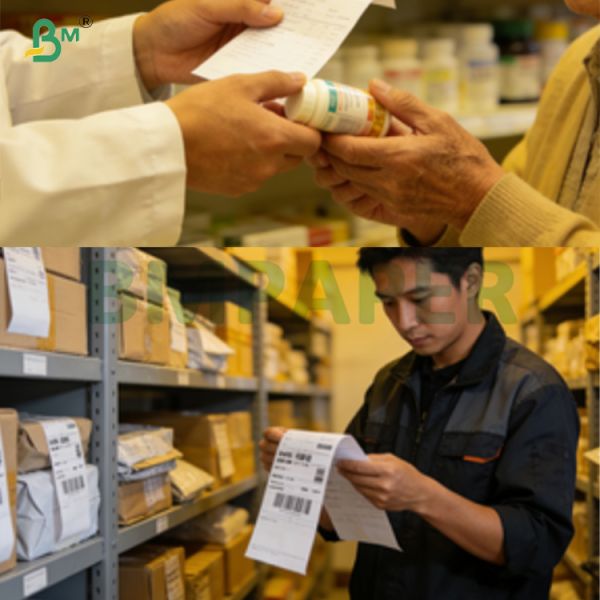 55g Super White Heat-Sensitive Coating Thermal Paper For Thermal Printer
