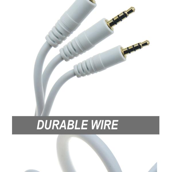 3.5mm Male to Male Female Stereo Aux Mono Jack 3 Poles TRS 4 Poles TRRS Microphone Patch Audio Extension Cable