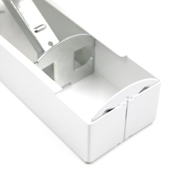 Wall Mounted Hand Push Aluminum Can Crusher White High Leverage Design