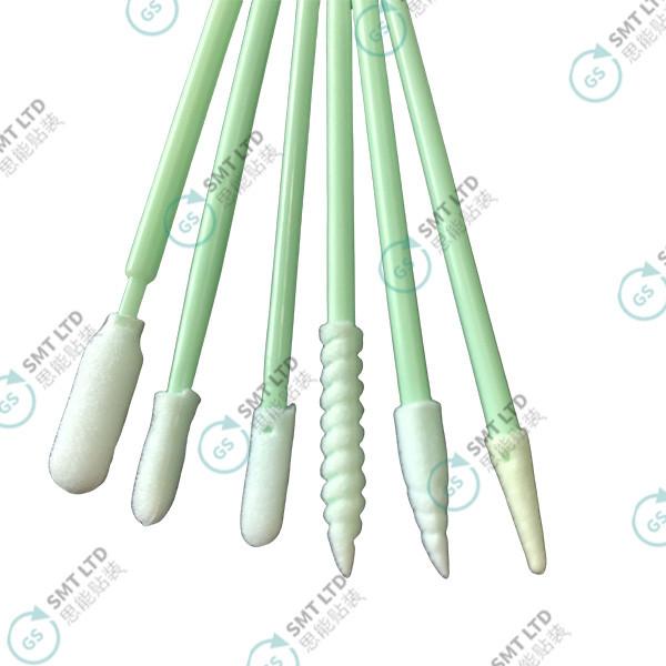 Flat Head Long Rod Polyester Fiber Cleanroom Swab for Precision Cleaning of Optical Lenses and Circuit Boards