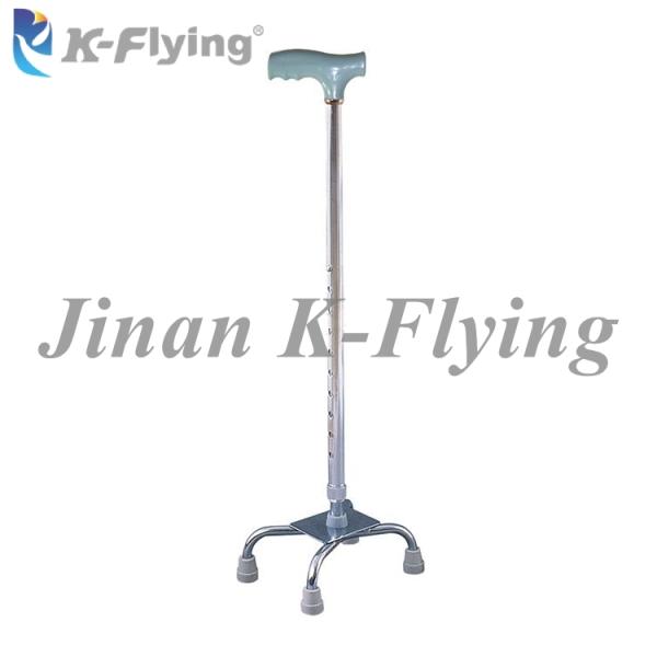 Aluminum Four Point Base Stable Walking Stick Old Man Elderly Stick For Walking