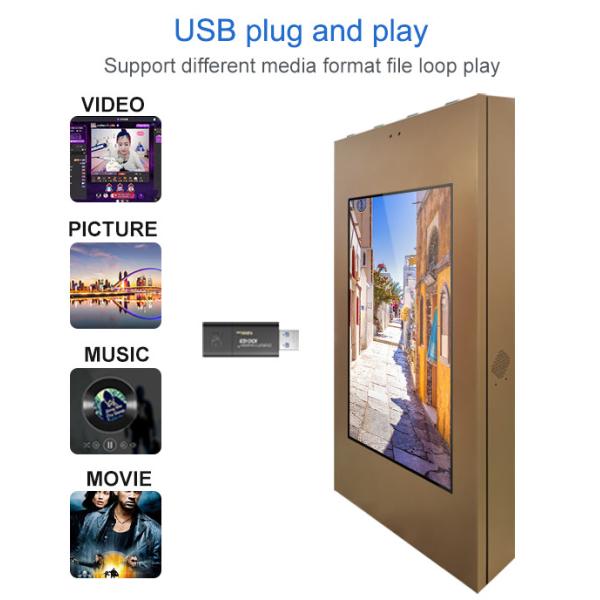 49 Inch Weather Resistant Wall Mounted Vertical Outdoor Sign