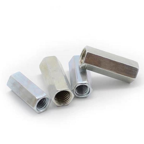 Thread Types DIN6334 ZINC Plated Long Hex Coupling Nut for DIN/GB/ISO
