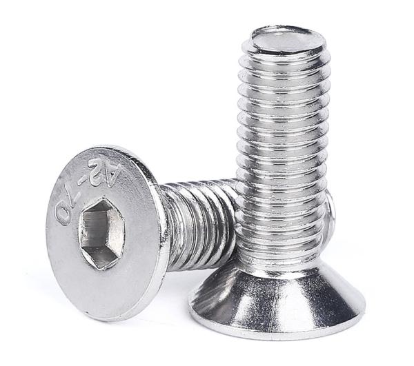 Flat Round Head Hexagon Machine Screw For Solar Mounting Support Customized Service ISO7380