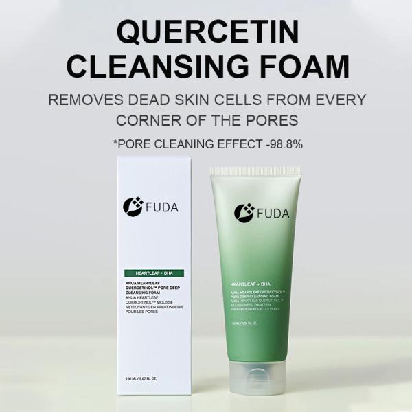 Quercetin PH Balanced Face Wash Cleanser Foam Oil Control Skin Lightening
