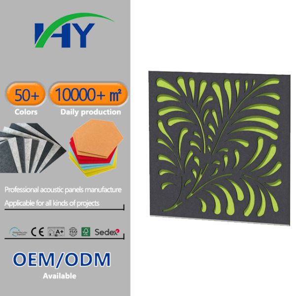 Customized PET Acoustic Panels Individuation Design For Bedroom Decoration