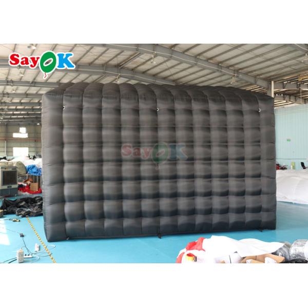 Boîte de nuit gonflable commerciale noire de tente de boîte de nuit de barre de musique de LED avec la lumière de disco