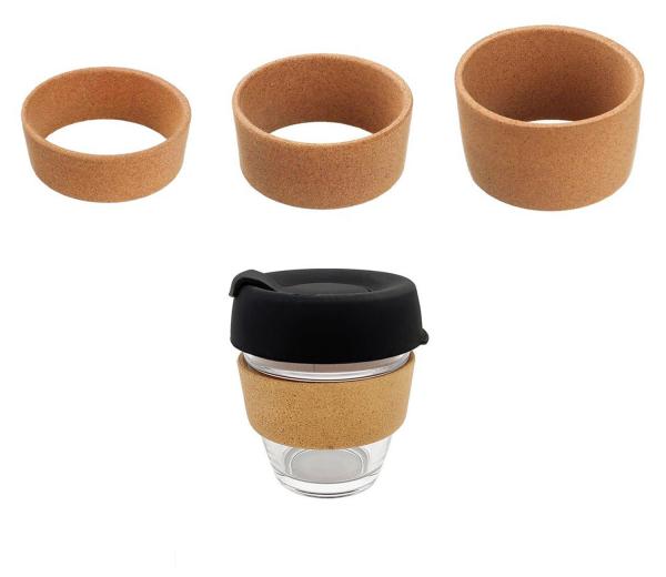 Natural Cork Band Replacement Brew Cork Glass Coffee Cup Sleeve Band