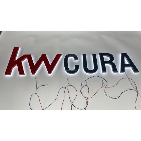 Custom 3d metal lettering backlight LED logo lettering acrylic backlight logo