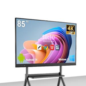 Qtenboard 40-Point Touch 4K Screen Custom Logo Interactive Digital Whiteboard for Conference and Education