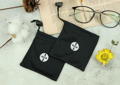 Malote imprimindo de seda preto de Microfiber Sunglass com estiramento do cordão livremente