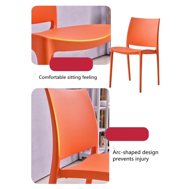 Cheap Price Home Furniture Stackable Dining Restaurant Cafe Plastic Chair for Sale