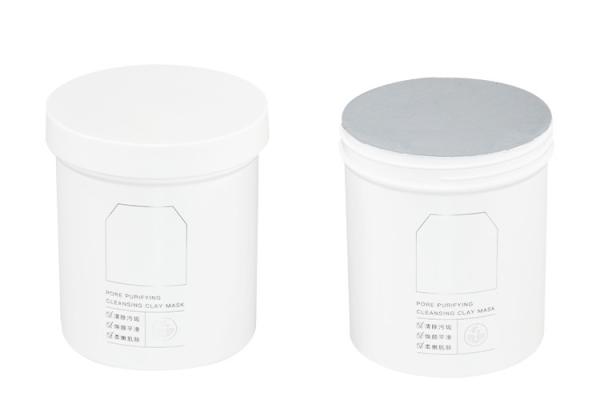 450g PP Cream Jar Facial Mask Mud Film Packaging With Aluminum Foil Gasket Sealing