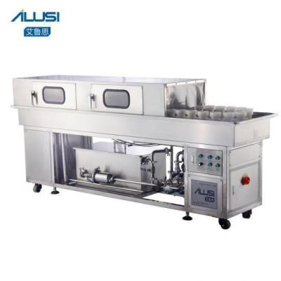 Linha dobro automática limpeza intermitente da máquina de lavar da garrafa de vidro da máquina da arruela de garrafa
