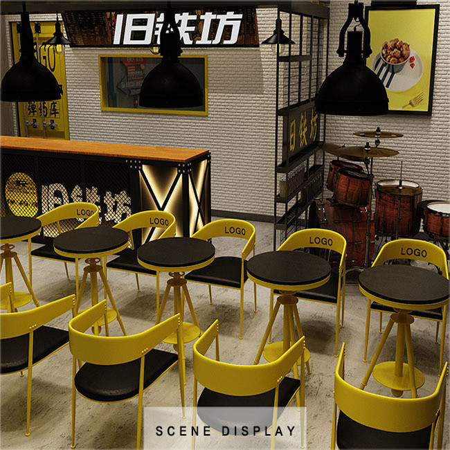 Home Furniture Coffee Shop Tables and Chairs Set NO Folded Interior Design Furniture Set