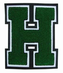 Big Chenille Letters And Patches Twill Felt Chenille Greek Letters For Cap