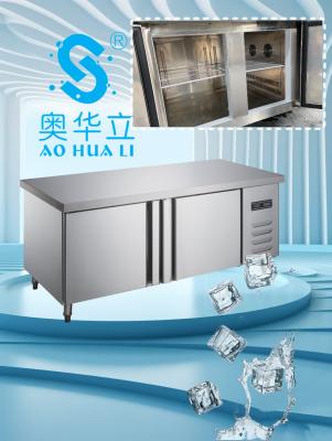 Économie d'énergie congélateur de restaurant commercial congélateur à 2 portes