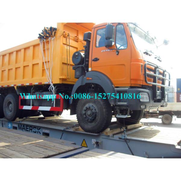 Yellow Color North Benz 2638K 380HP 6x6 All Wheel Drive 10 wheeler Dumper Truck Tipper NG80B Cabin For DR CONGO KENYA