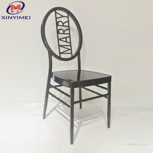 Stackable O Back Black Wedding Chiavari Chair For Hotel