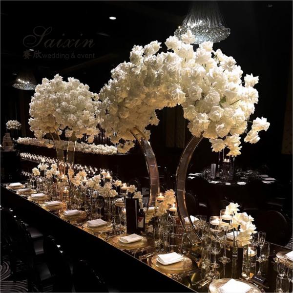 140 см Черный железный подставник для цветочного украшения Металлические свадебные столы