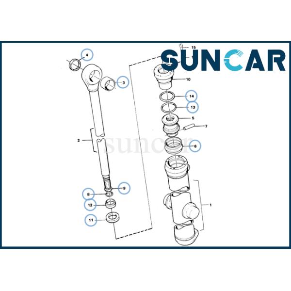 Части машинного оборудования затяжелителя колеса набора L120BM уплотнения цилиндра подъема заграждения VOE11990029 SUNCARVO.L.VO гидравлические