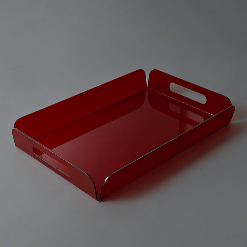 Colorful Fluorescent Acrylic Dessert Tray Cake Serving For Party Restaurant Cafe