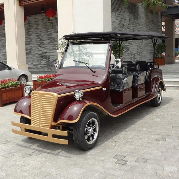 Chinese Red Electric Ancient Car 5KW AC Motor Classic Sightseeing Vehicle