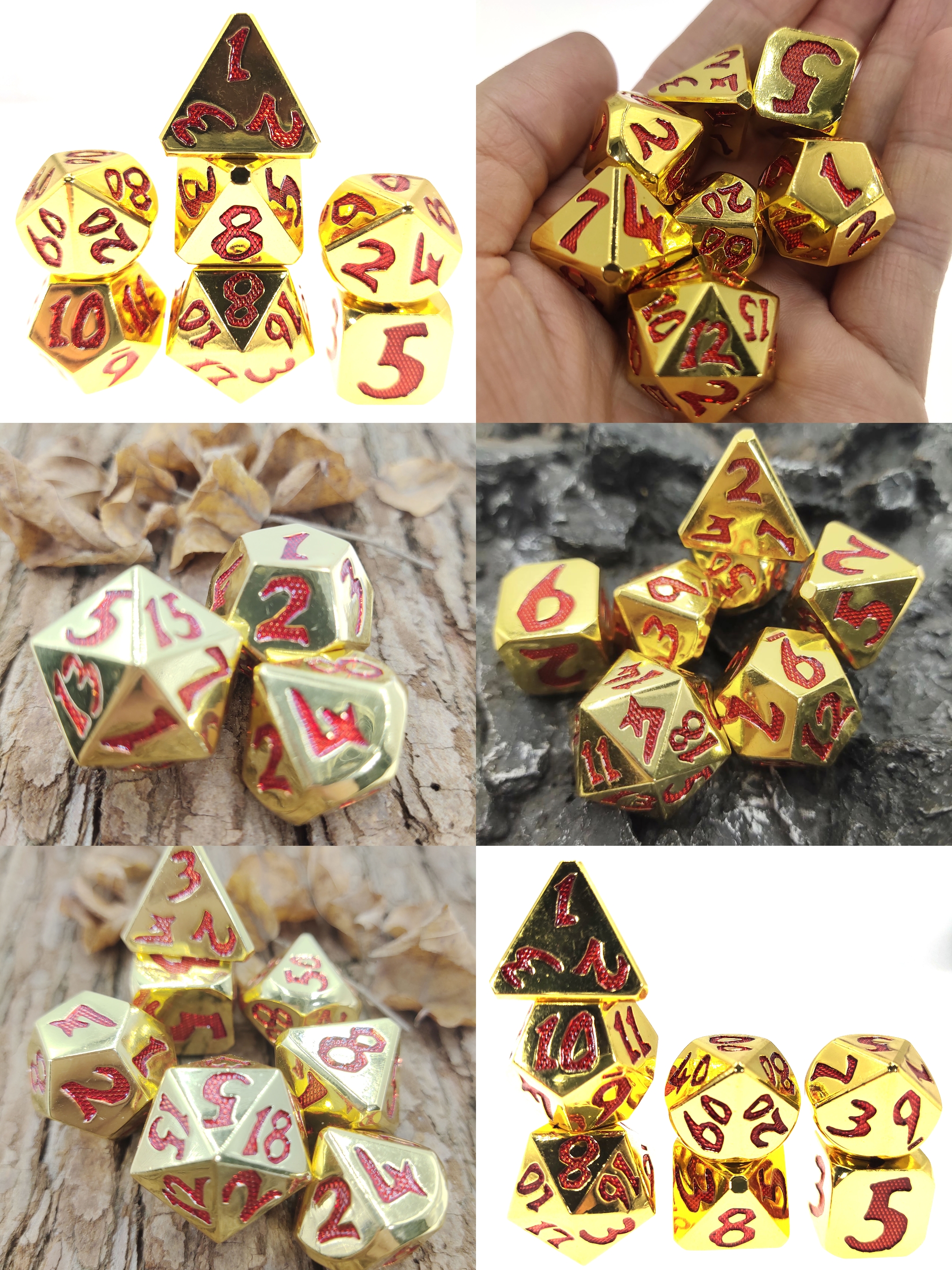 Диез Tarot ясный окаймляет нетоксическое кости карты руки Handmade Polyhedral произведенное