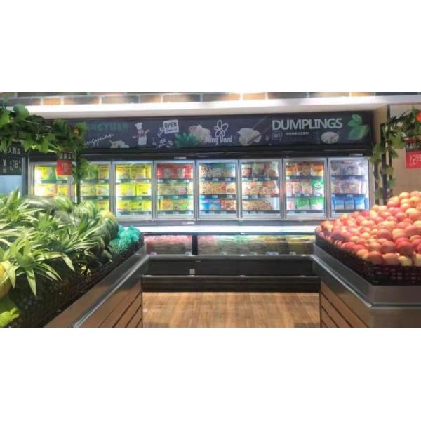 Охладитель Мултидек комбайна открытый для плода/Вегетабле замораживателя сливк /Ice