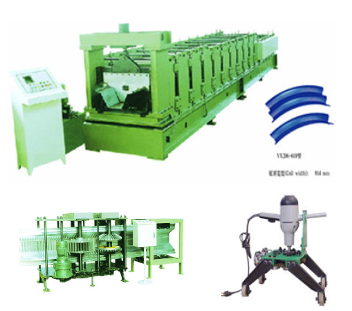 Curving Roof Roll Bending Machine , Metal Roller Bender For K Span Arched Panel