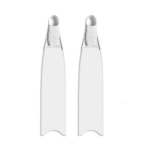 Adjustable Pure White Freediving Carbon Fiber Fins For Spearfishing Hunting