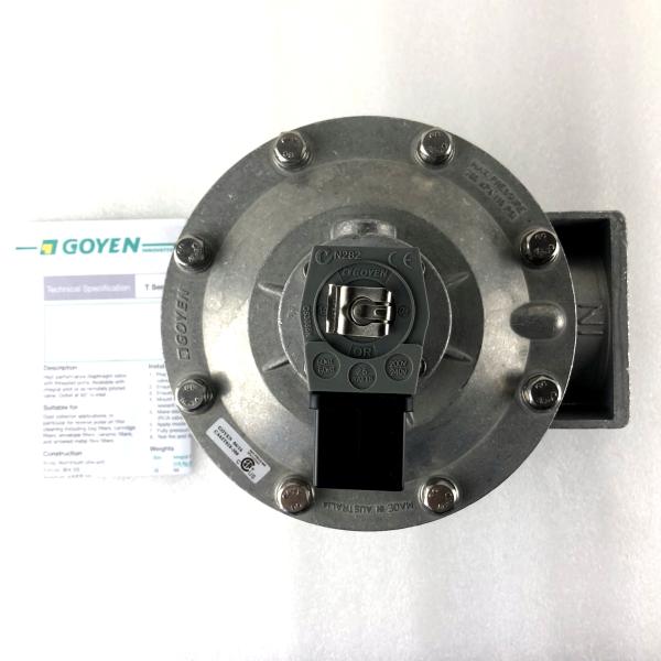 CA62T válvula de jato de pulso G2 1/2' GOYEN 62mm Corpo de alumínio 5-125 Psi Pressão