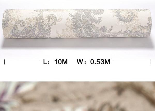 Professional Country Style Removable Plant Floral Wallpaper For Walls , 0.53*10m/ roll