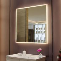 Banheiro acrílico quadrado à prova d'água Espelho de luz LED com AC100-120V Banheiro de tensão