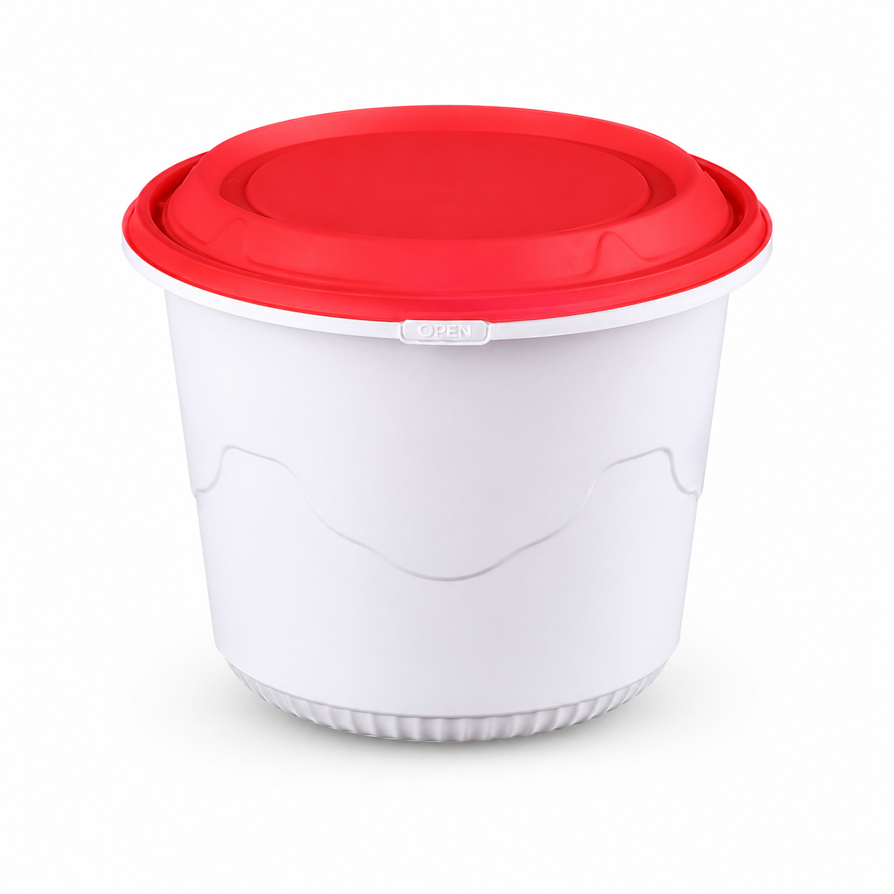2080ml Snap Lock Bowls High Capacity PP Catering Bowl with Tamper Evident Lid