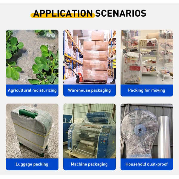 Green Colored LLDPE Stretch Wrap Film High Puncture Resistance Pallet Wrap