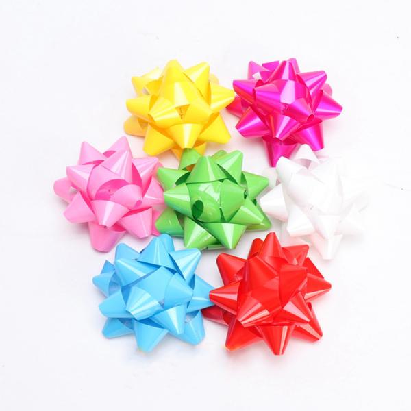 A fita da estrela da tração de Organza curva a fita larga lisa de um Natal de 3 polegadas