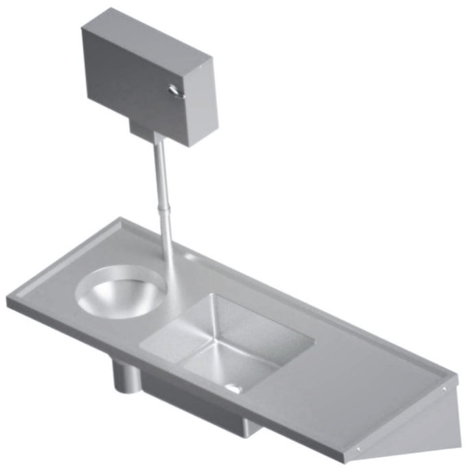 Custom Sluice Hopper Sink for Hospital Clinic Lab Lavamanos Quirurgico Acero 316 Wall Mount Scrub Sink 304 Stainless Steel Workstation Hand Wash Basins 1600x560mm