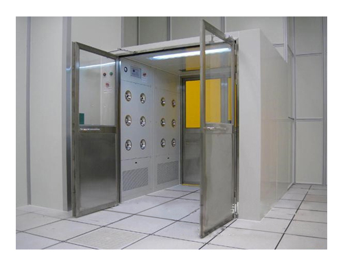 Ducha de aire electrónica del cargo de la puerta doble del dispositivo de seguridad con soplar bilateral