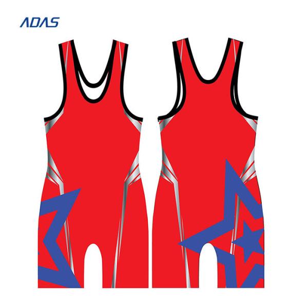 Sand Blast Blank Tight Wrestling Singlet Sublimation Spandex for men