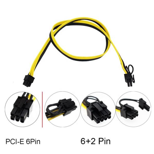PCIE 6 Pin to 8 Pin GPU  ATX Video Graphics Card PCIE PCI Express Power Cable