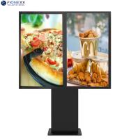 55 inch*3 LCD Display Outdoor Standing Waterproof Kiosk for Drive Thru Restaurants