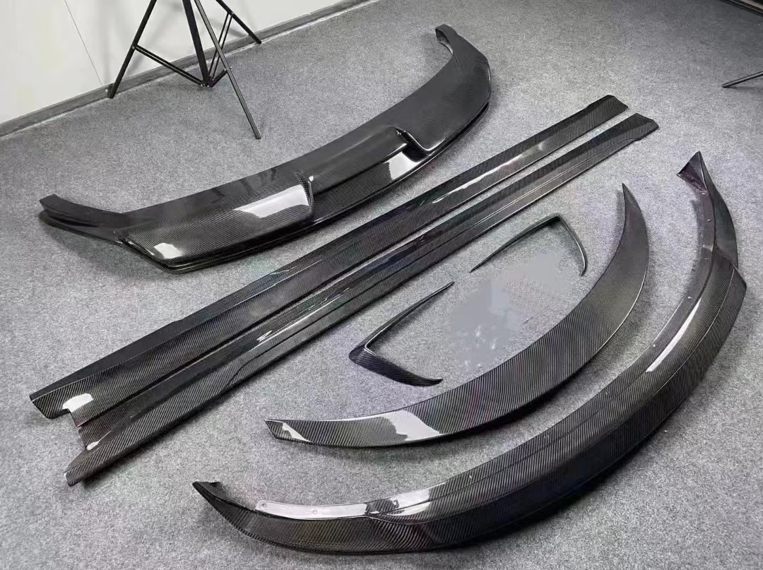 Tesla Model3 Carbon Fiber Front and Rear Lip Side Skirt Body Kit for Superior Fitment