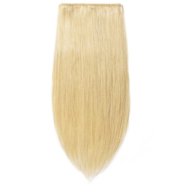100% Human Hair Clip In Hair Extensions and Soft Shiny No Tangle 613 /24 Color