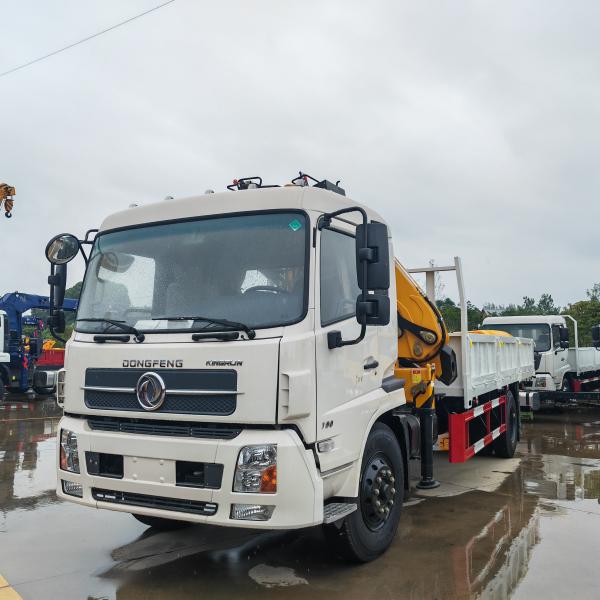 Dongfeng KR Truck With XCMG 360 Degree GSQZ160 8Ton Folding Boom Crane